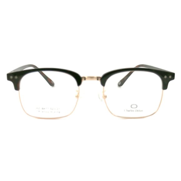 Charles Delon Square Men Brown Plastic Frame - Picture 5 of 8